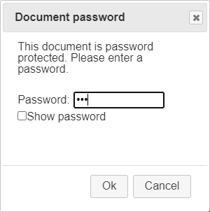 'Standard' jQuery UI password dialog for Vintasoft Web Document Viewer